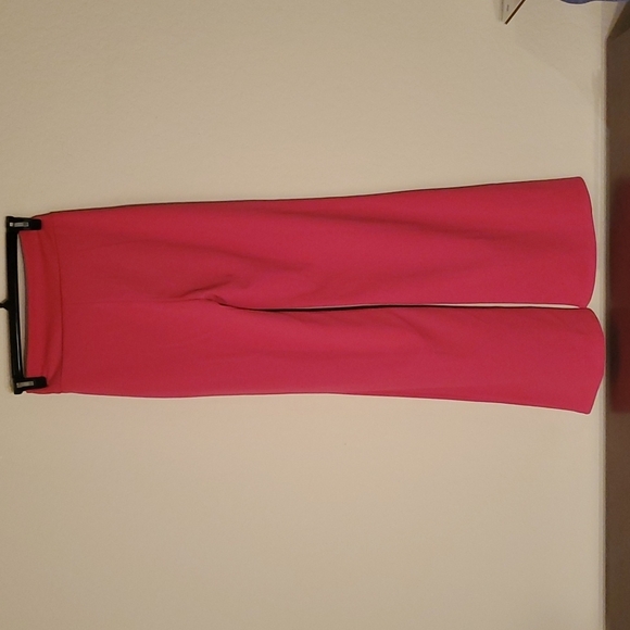 VTG hot pink wide leg polyester blend pants - Picture 4 of 11